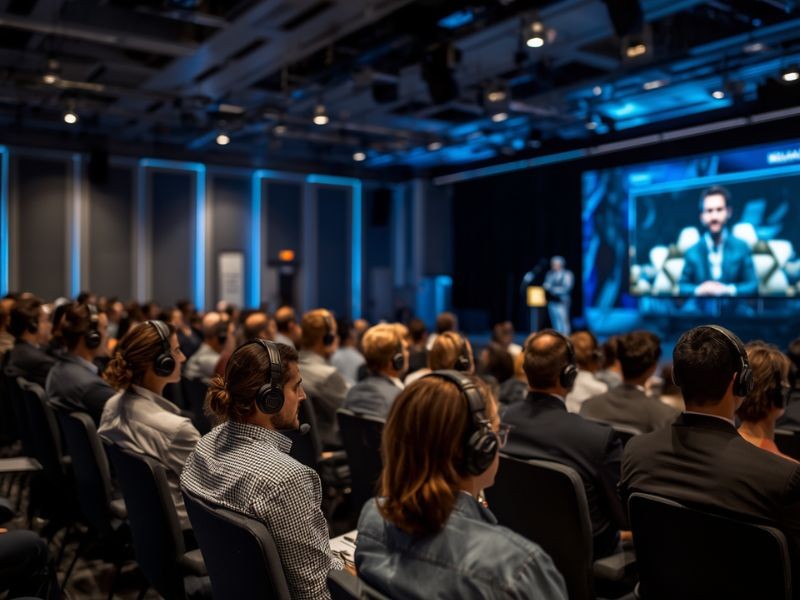 Palestra Silenciosa para Eventos Corporativos: Vantagens e Casos de Uso no Rio de Janeiro